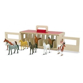 Grajd portabil cu 8 cai Melissa and Doug - poza 2