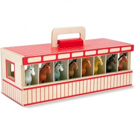 Grajd portabil cu 8 cai Melissa and Doug - poza 3