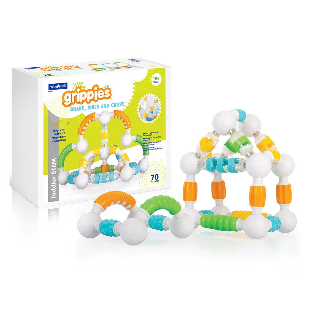 Grippies XXL box set magnetic senzorial, 70 piese multicolor
