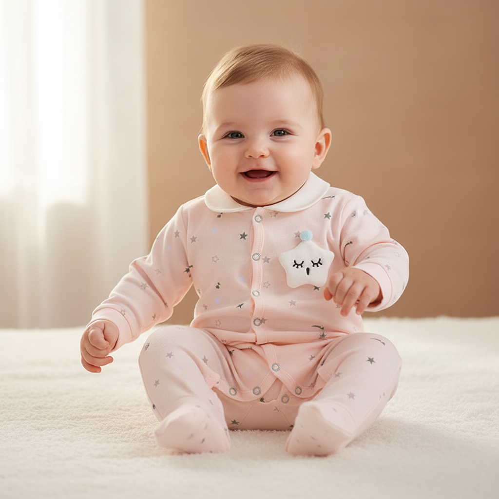 Hăinuțe Cadou Bebe Set Roz 18 Piese Little Baby - 3-6 luni - poza 2