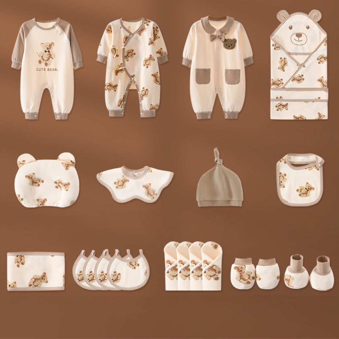 Hăinuțe Cadou Bebe Set Subtire 22 Piese Cute Bear - 3-6 luni - poza 2