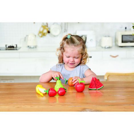 Hape Fructele de feliat, din lemn, 9 piese, 3 ani+, Hape E3171 - poza 5