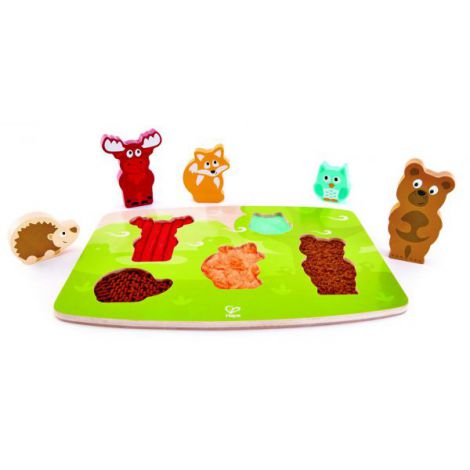 Hape Puzlle Tactil - Animalele Din Padure - poza 2