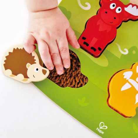Hape Puzlle Tactil - Animalele Din Padure - poza 4