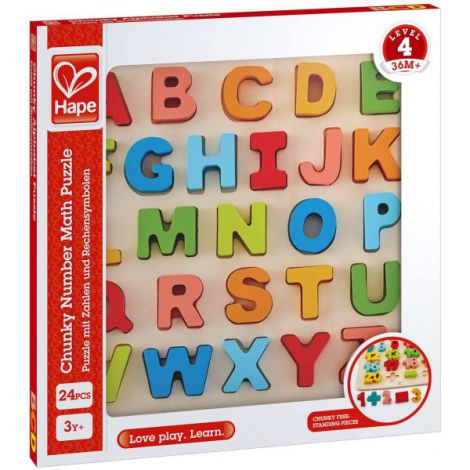 Hape Puzzle Alfabet Chunky - poza 2