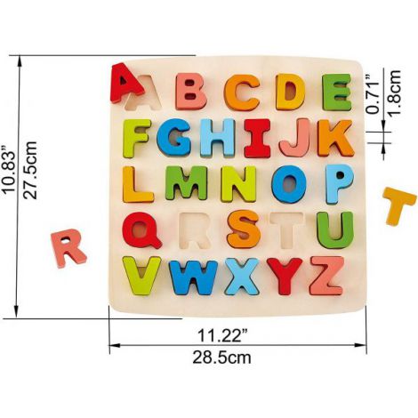 Hape Puzzle Alfabet Chunky - poza 4