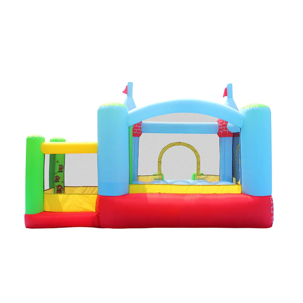 Happy Hop Castel Gonflabil cu Tobogan, Mingi si Pompa 325x300x220 cm - poza 3