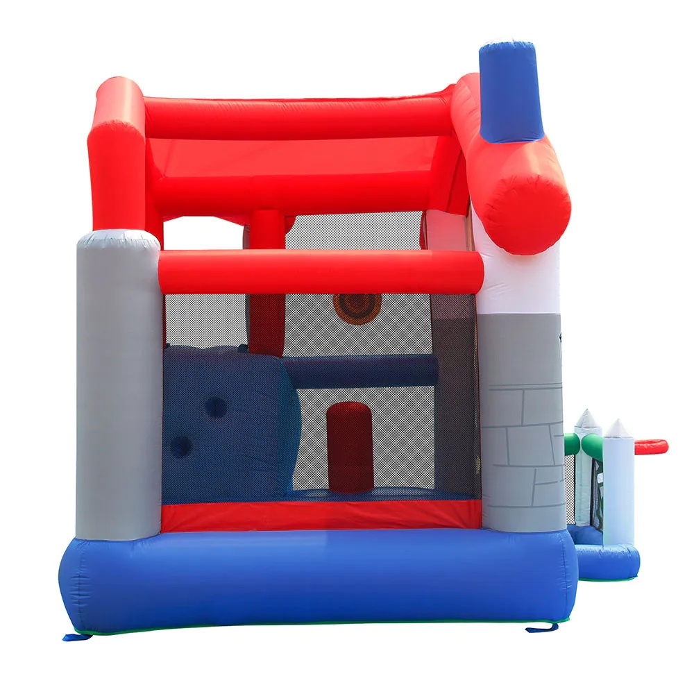 Happy Hop Casuta de Joaca Gonflabila cu Tobogan si Bile 455x330x265 - poza 5