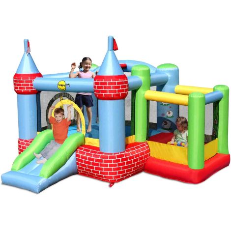 Happy Hop - Spatiu de joaca gonflabil pentru sarit - Castel cu loc de joaca cu bile - poza 1