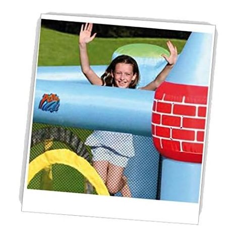 Happy Hop - Spatiu de joaca gonflabil pentru sarit - Castel cu loc de joaca cu bile - poza 4