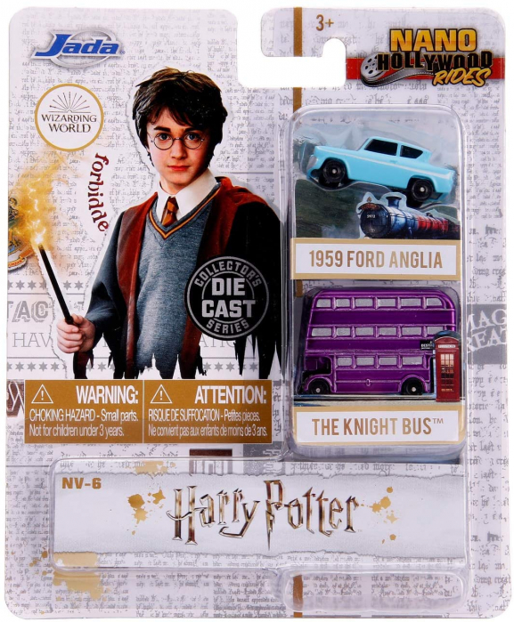 Harry Potter Set 2 Masinute: Knight Bus si Ford Anglia 1959