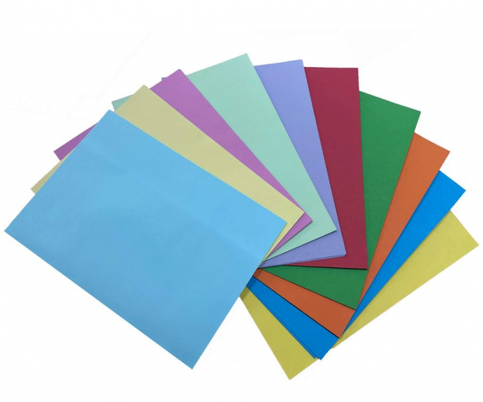 Hartie colorata A4,10 coli,10 culori,80g mp
