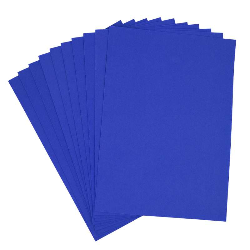 Hartie gumata A4 pentru activitati crafts,albastru,grosime 1.3 mm, 10 coli set