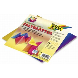 Hartie origami 100 coli curcubeu 15 x 15 - poza 2
