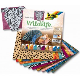 Hartie origami 50 coli 15x15 Viata salbatica - poza 1