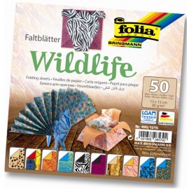 Hartie origami 50 coli 15x15 Viata salbatica - poza 3