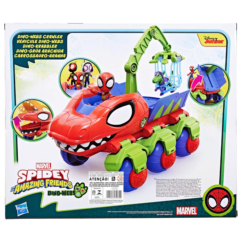 HASBRO Spidey si Prietenii lui Uimitori - Dinocamion cu Plase si Figurine - poza 5