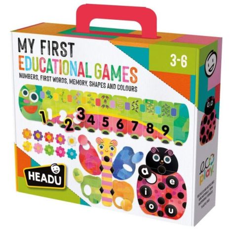 Headu - Ecoplay Primul meu joc Educational memoreaza formele, culorile, numerele si vocalele - poza 1