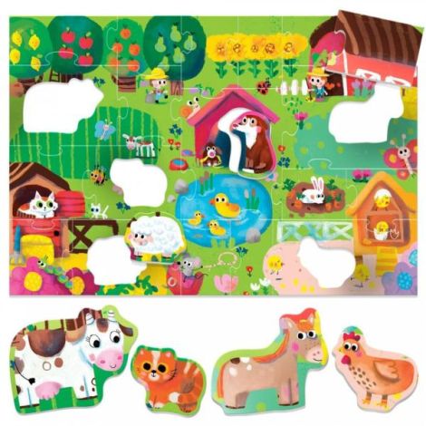 Headu Ecoplay - Puzzle Animalute La Ferma - poza 1