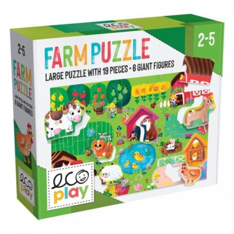Headu Ecoplay - Puzzle Animalute La Ferma - poza 2