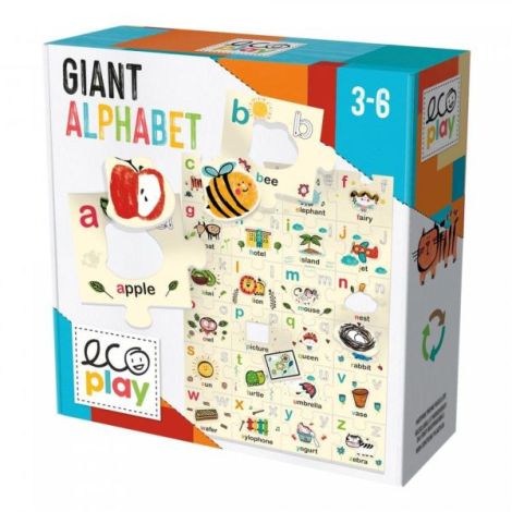 Headu Ecoplay - Puzzle Mare Alfabetul In Engleza - poza 2