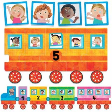 Headu Ecoplay - Puzzle Micul Tren 123 - poza 1