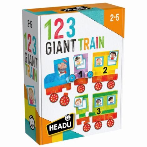 Headu Ecoplay - Puzzle Micul Tren 123 - poza 3