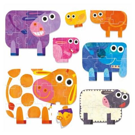 Headu Ecoplay - Puzzle Progresiv - Sa Ne Jucam Cu Ferma - poza 2