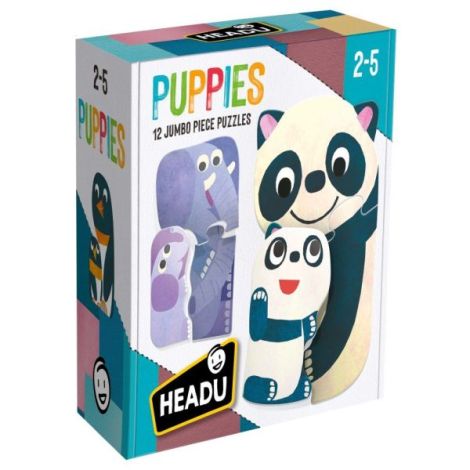 Headu Ecoplay - Puzzle-Uri Animalute Cu Pui - poza 3