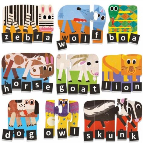 Headu Ecoplay - Puzzle-Uri Progresive Litere Si Cuvinte Eng - poza 1