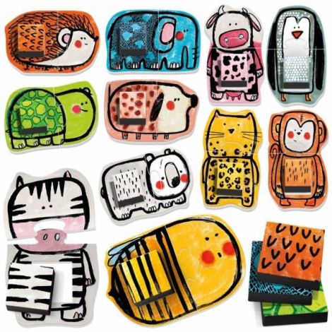 Headu Ecoplay - Puzzle-Uri Sa Potrivim Animalele - poza 1