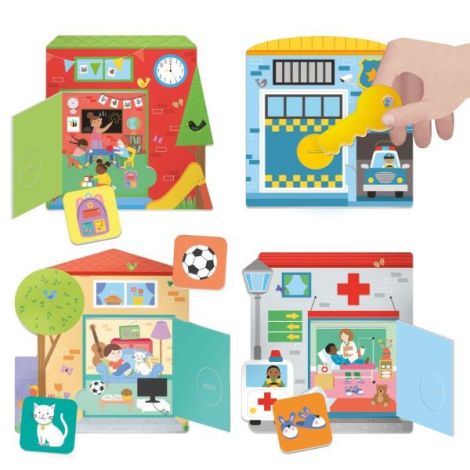 Headu - Joc Montessori observa deschide si gaseste care antreneaza memoria si observatia 2-5 ani - poza 2