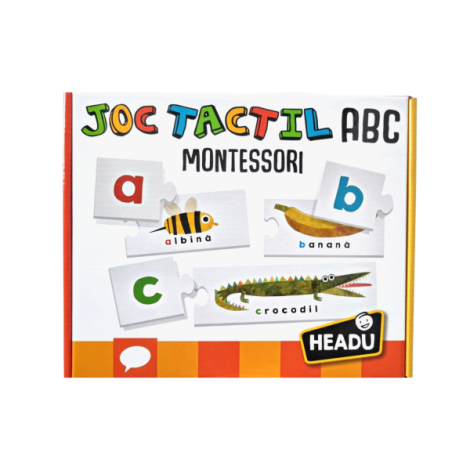 Headu Montessori - Joc Tactil Abc Romana - poza 2
