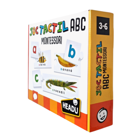 Headu Montessori - Joc Tactil Abc Romana - poza 4
