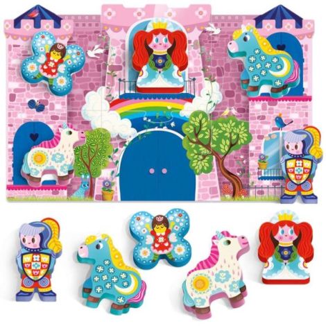 Headu - Montessori primul meu puzzle cu unicorni - poza 1
