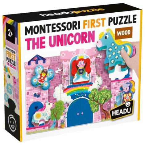 Headu - Montessori primul meu puzzle cu unicorni - poza 2