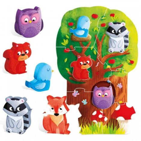 Headu Montessori - Primul Meu Puzzle - Padurea - poza 1