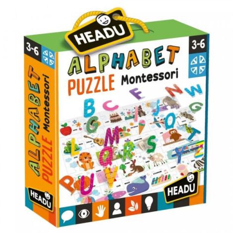 Headu Montessori - Puzzle Alfabet 3D - poza 1