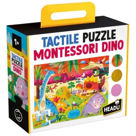 Headu - Montessori puzzle tactil dinozauri - poza 2