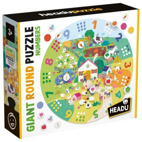 Headu - Puzzle mare rotund cu numere - poza 2