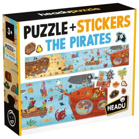 Headu - Puzzle Pirati cu peste 200 de stickere ce se pot repozitiona - poza 1