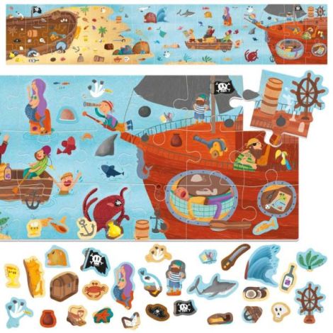 Headu - Puzzle Pirati cu peste 200 de stickere ce se pot repozitiona - poza 2