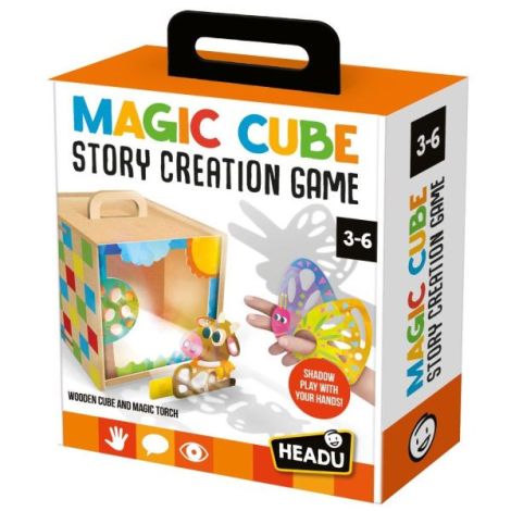 Headu - Set creativ Cub din lemn creeaza povesti magice 3-6 ani - poza 1