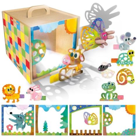 Headu - Set creativ Cub din lemn creeaza povesti magice 3-6 ani - poza 2