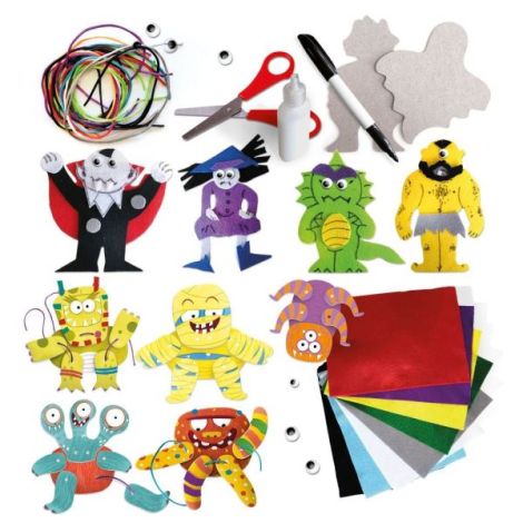 Headu - Set de creatie monstri cu diferite tehnici creative 4-8 ani - poza 2