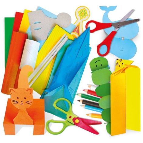 Headu - Set de creatii fara lipici cu 6 tipuri diferite de hartie 5-8 ani - poza 2