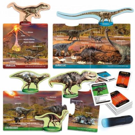 Headu Stem - Joc Cu Lanterna Uv - Descopera Dinozaurii - poza 1