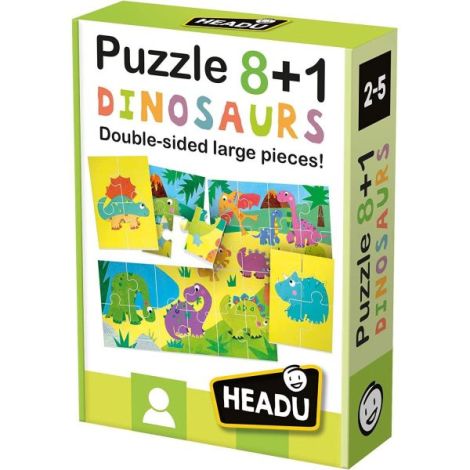 Headu Teacher Tested - 8 si 1 Puzzle Dinozauri - poza 3