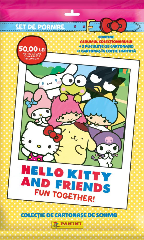 Hello Kitty and Friends Starter Pack Panini, set cartonase si album
