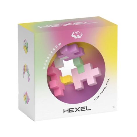 HEXEL Spectrum - Jucarie fidget creativa - Plus Plus, Bubblegum - poza 2